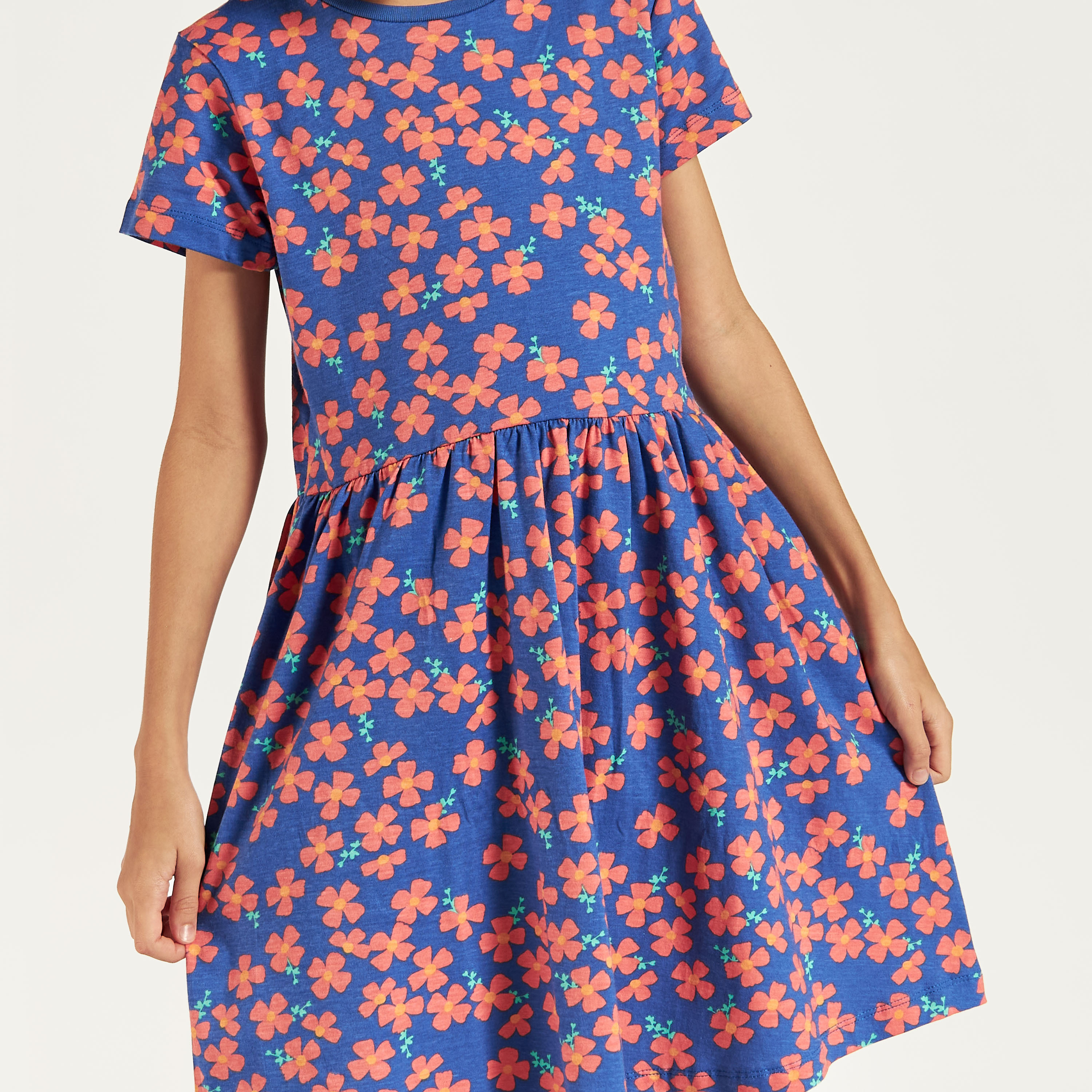 Juniors Printed Round Neck Dress - Set of 3-girls-clothing-multipacks-image-3