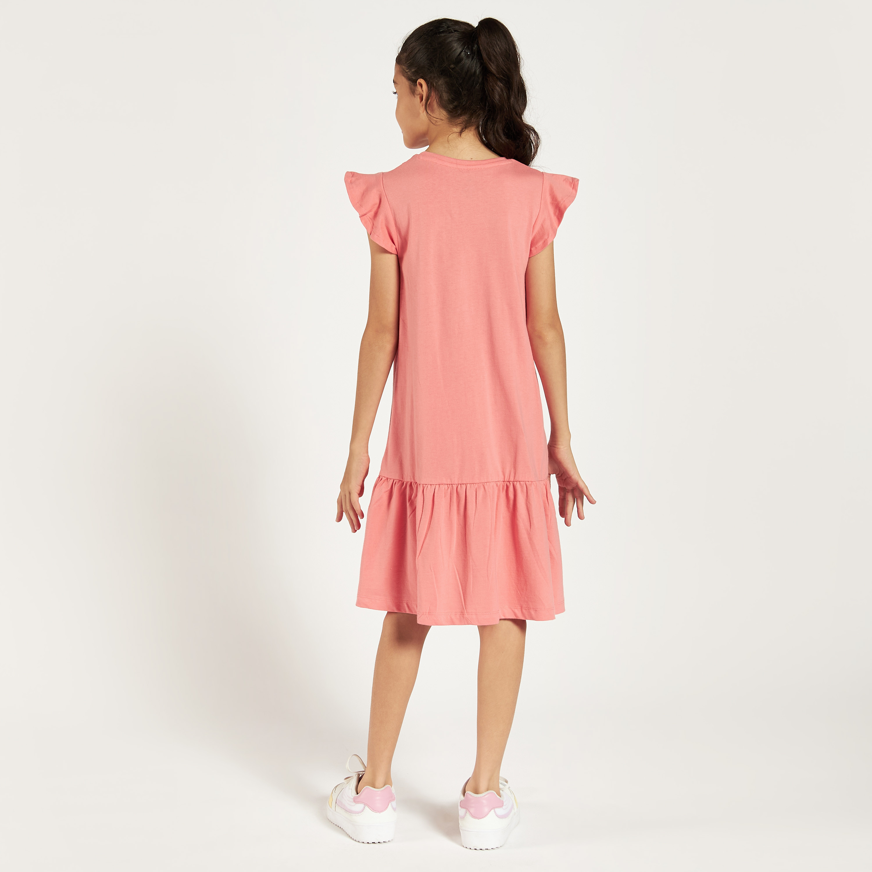 Juniors Printed Round Neck Dress - Set of 3-girls-clothing-multipacks-image-7
