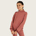 Juniors Textured Pullover with Turtle Neck and Long Sleeves-Sweaters and Cardigans-thumbnail-1