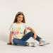 Juniors Sequin Detail T-shirt with Crew Neck and Short Sleeves-T Shirts-thumbnailMobile-0