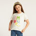 Juniors Sequin Detail T-shirt with Crew Neck and Short Sleeves-T Shirts-thumbnailMobile-1