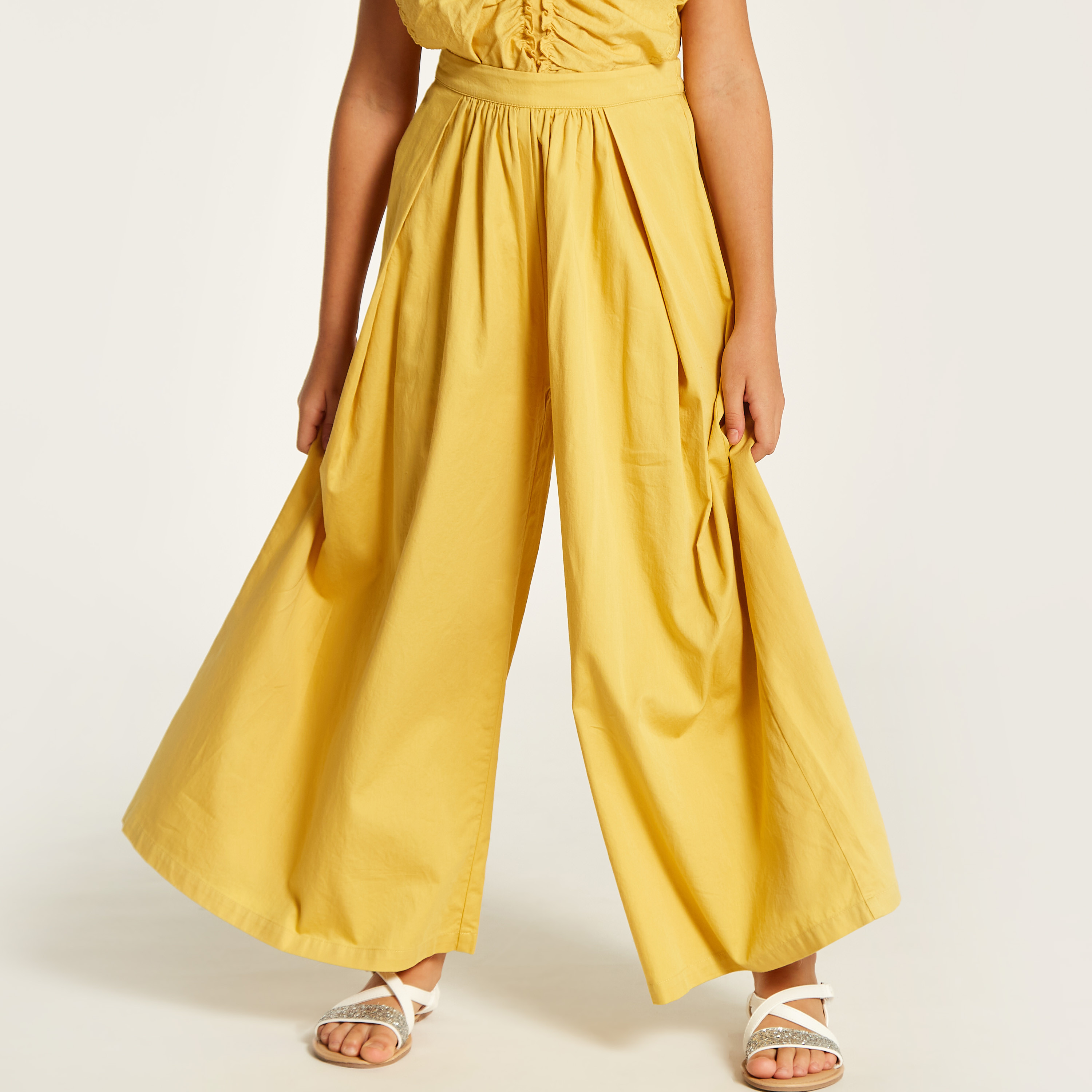 double reverse pleated trousers