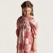 Juniors All Over Print Dress with Round Neck and Short Raglan Sleeves-Dresses%2C Gowns and Frocks-thumbnailMobile-2