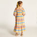 Juniors Striped Off-Shoulder Tiered Dress with Short Sleeves-Dresses%2C Gowns and Frocks-thumbnail-3