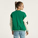 Juniors Colourblock Long Sleeves Jacket with Button Closure and Applique Detail-Coats and Jackets-thumbnail-3