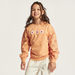 Juniors Schiffli Detail Pullover with Floral Accents and Long Sleeves-Sweatshirts-thumbnailMobile-1