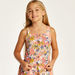 Juniors Floral Print Sleeveless Top and Shorts Set-Clothes Sets-thumbnailMobile-2