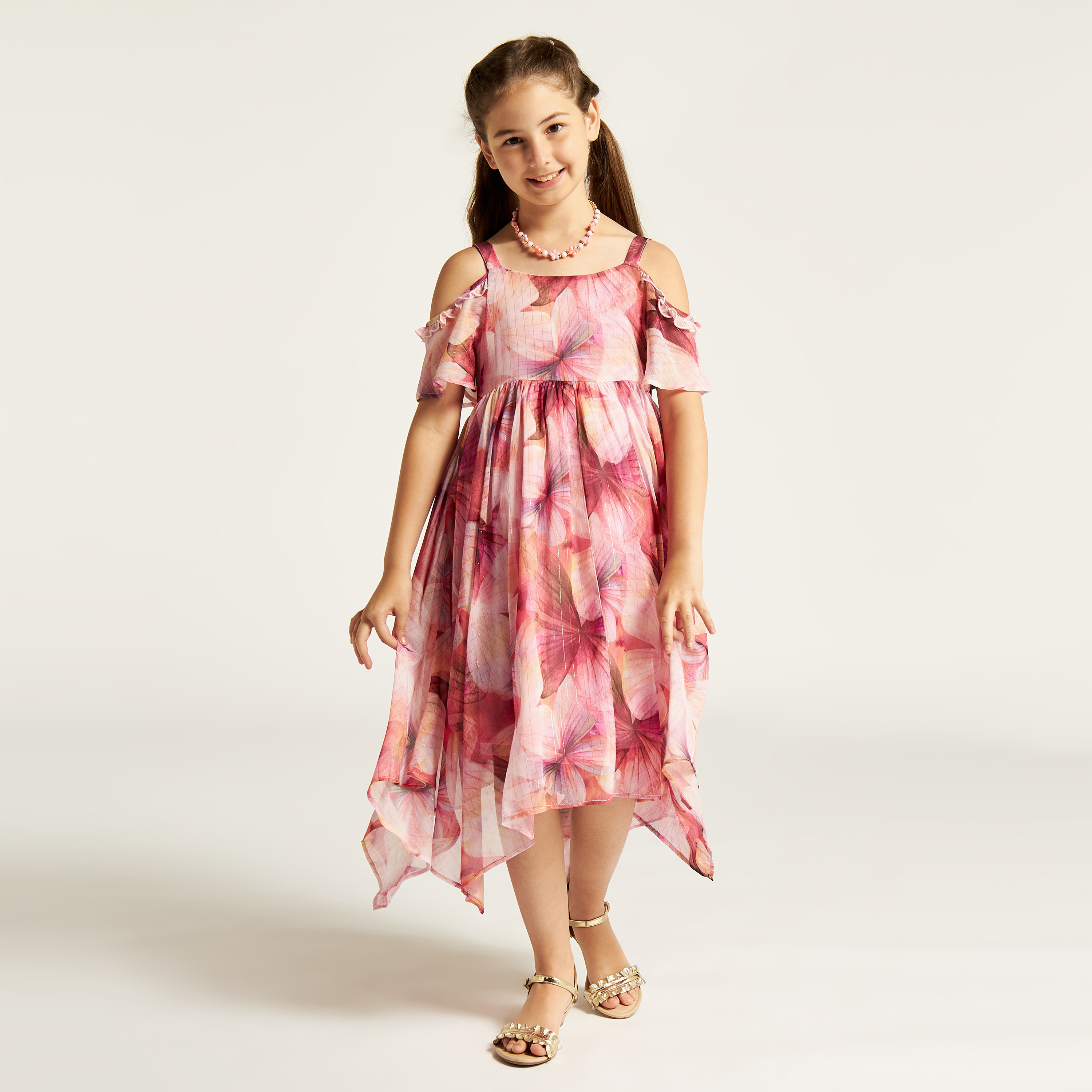 Buy Juniors UAE National Day Print Dress with Round Neck and Long Sleeves  Online for Girls | Centrepoint UAE