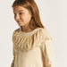 Juniors Solid Round Neck Top with Long Sleeves and Lace Detail-T Shirts-thumbnail-2