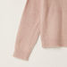 Eligo Textured Long Sleeves Sweater with Ribbed Crew Neck and Scalloped Trim-Sweaters and Cardigans-thumbnail-2