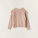 Eligo Textured Long Sleeves Sweater with Ribbed Crew Neck and Scalloped Trim-Sweaters and Cardigans-thumbnail-3
