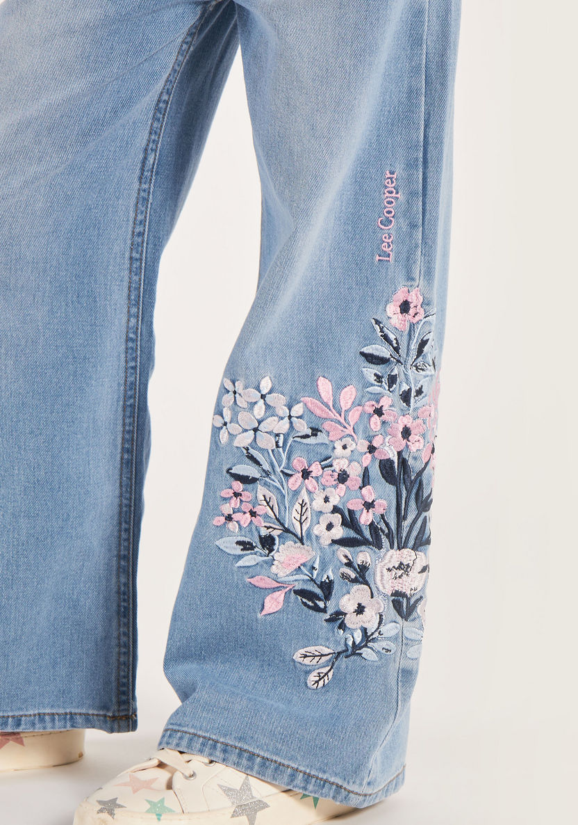 Lee Cooper Girls' Floral Embroidered Jeans-Jeans & Jeggings-image-2