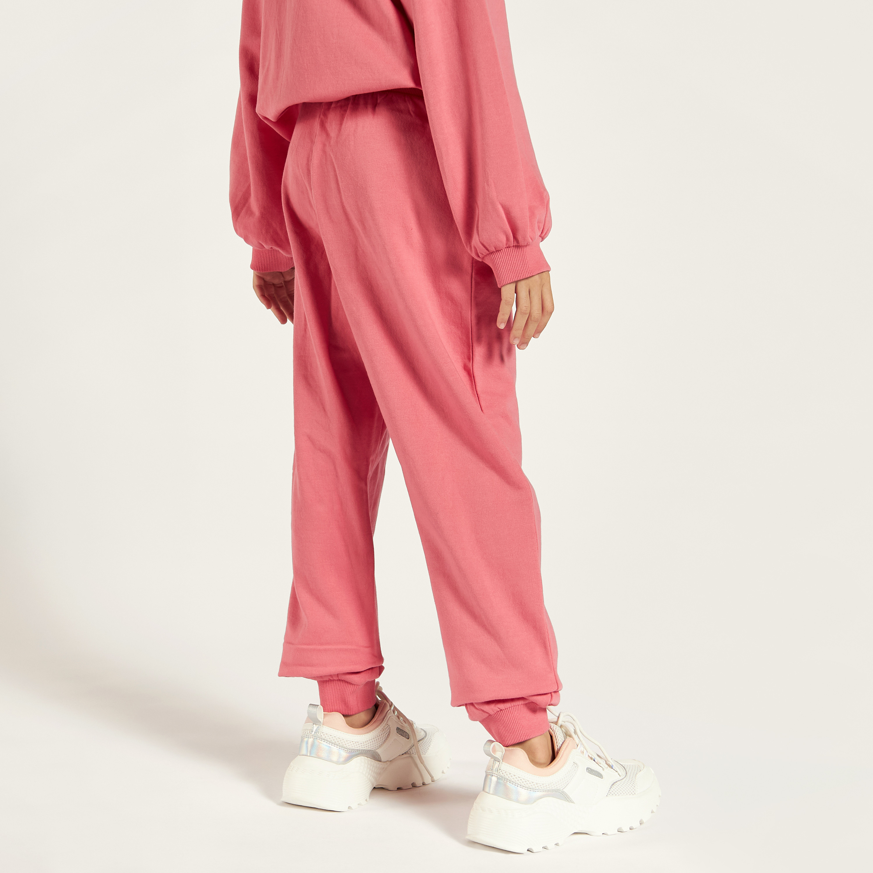 Lee Cooper Printed Jog Pants with Pocket and Ruffle Detail-girls-clothing-bottoms-trousers-image-4