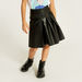 Lee Cooper Solid Skirt with Buckle Detail-Skirts-thumbnail-1
