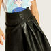 Lee Cooper Solid Skirt with Buckle Detail-Skirts-thumbnailMobile-2