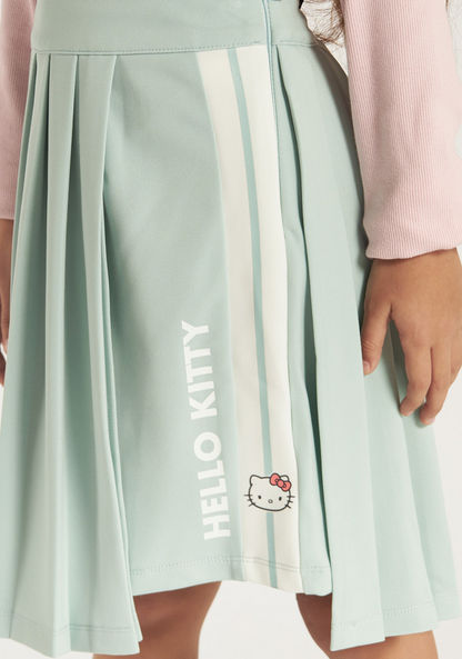 Sanrio Hello Kitty Print A-line Skirt with Elasticised Waistband-Skirts-image-2