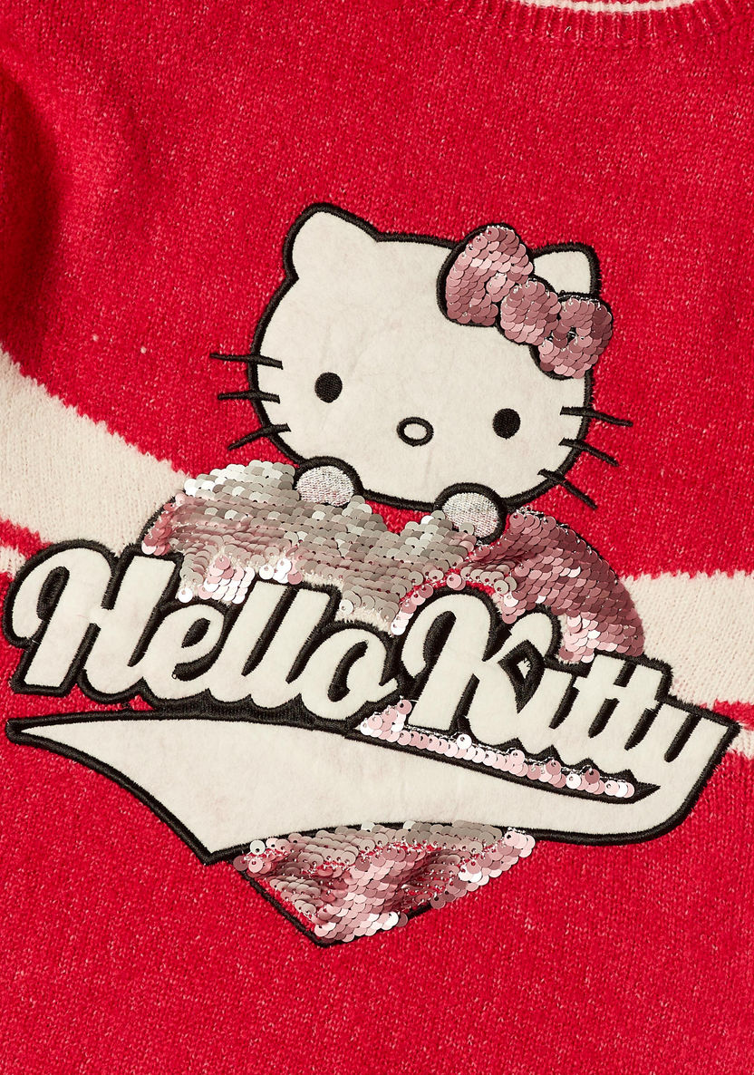 Sanrio Hello Kitty Embroidered Pullover and Stockings Set-Dresses, Gowns & Frocks-image-4