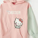 Sanrio Hello Kitty Print Sweat Dress with Hood and Long Sleeves-Dresses%2C Gowns and Frocks-thumbnail-1