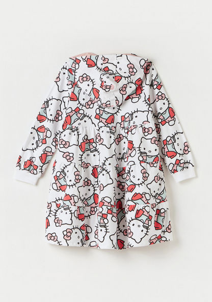 Sanrio Hello Kitty Dress with Hood and Long Sleeves-Dresses%2C Gowns and Frocks-image-3