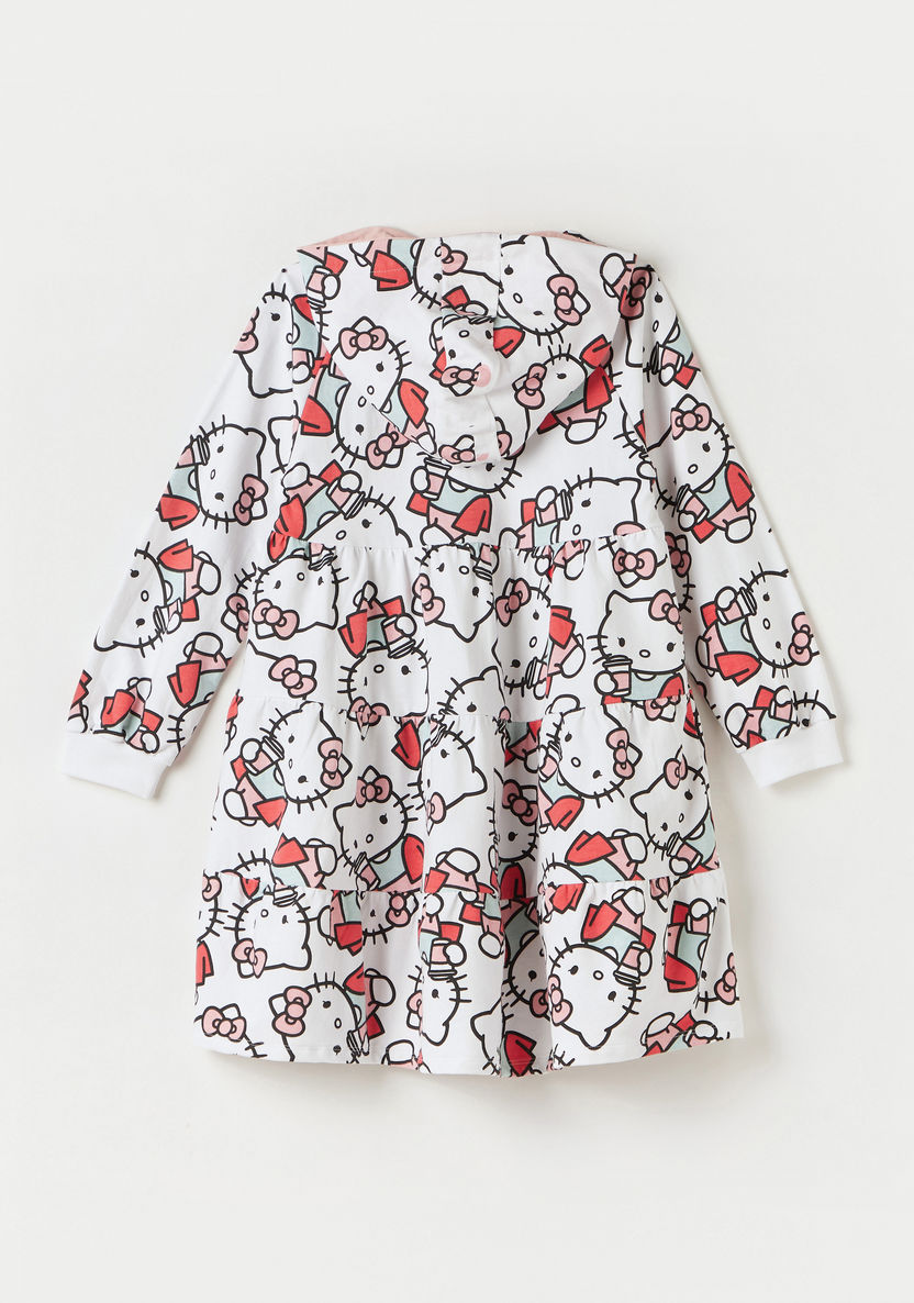 Sanrio Hello Kitty Dress with Hood and Long Sleeves-Dresses%2C Gowns and Frocks-image-3