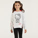 Sanrio Hello Kitty Print Sweatshirt with Hood and Long Sleeves-Sweatshirts-thumbnailMobile-0