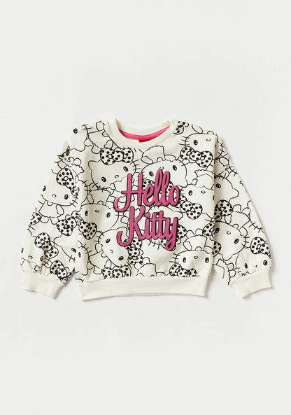Sanrio Hello Kitty Print Sweatshirt and Jog Pants Set