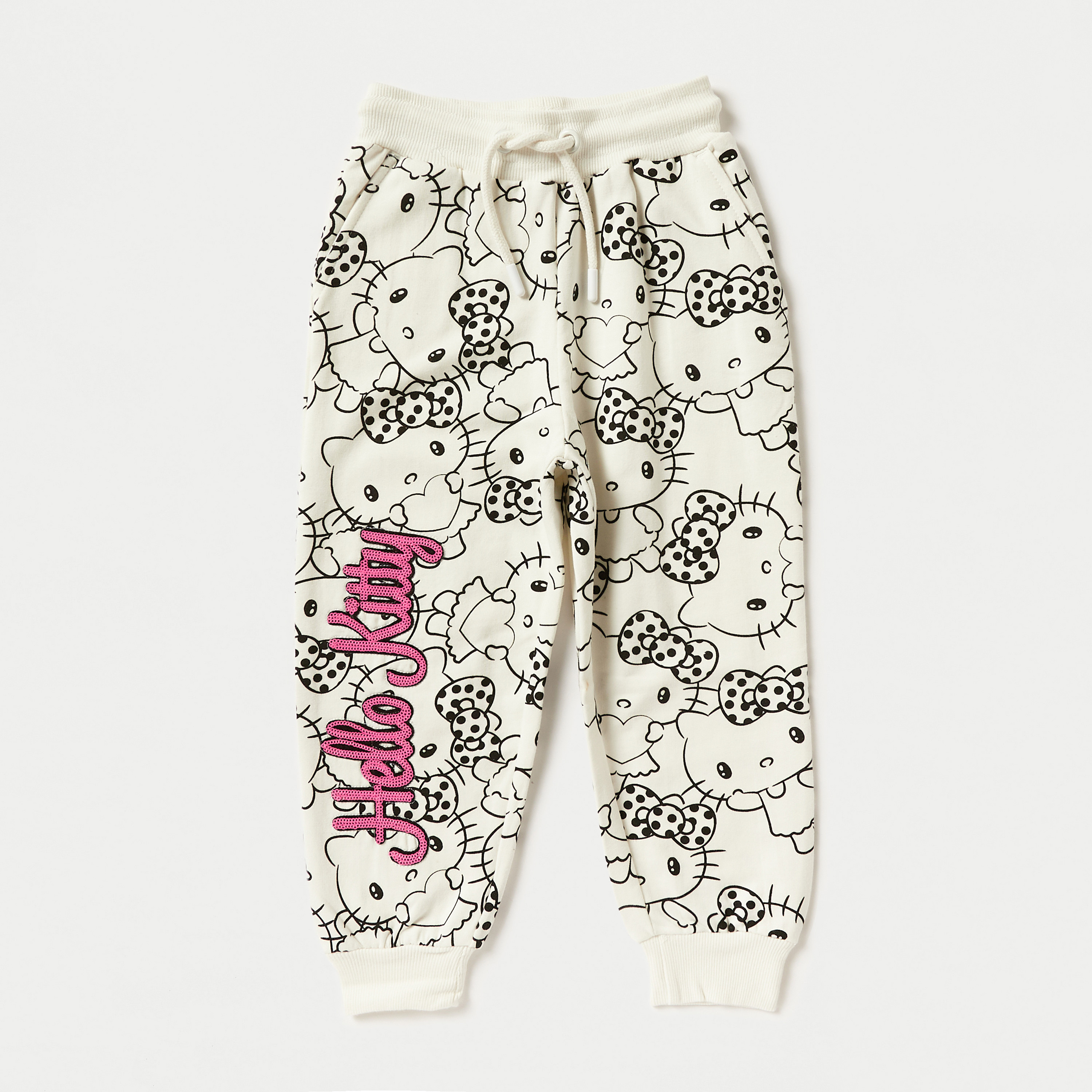 Sanrio Hello Kitty Print Sweatshirt and Jog Pants Set-girls-clothing-setsandcoords-image-3