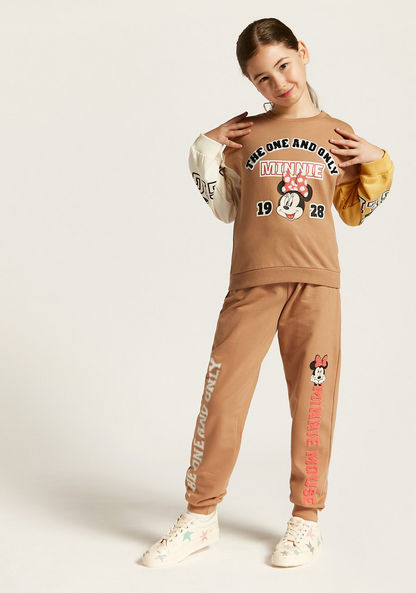 Disney Minnie Mouse Print Sweatshirt and Jog Pants Set