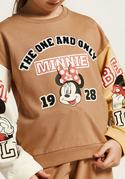 Disney Minnie Mouse Print Sweatshirt and Jog Pants Set