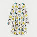 All Over Peanuts Print Round Neck A-line Dress with Long Sleeves-Dresses%2C Gowns and Frocks-thumbnail-3