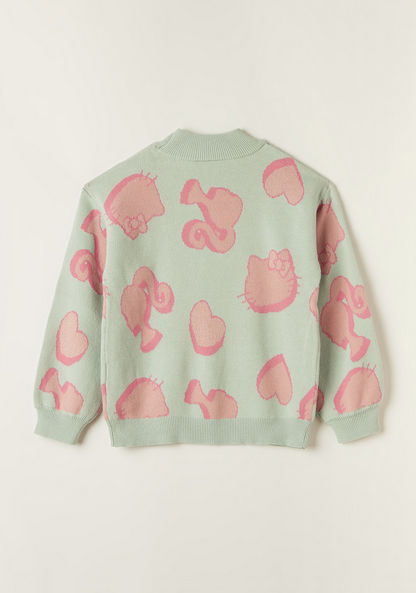 Sanrio Printed Long Sleeves Sweater with Ribbed Crew Neck-Sweaters and Cardigans-image-3