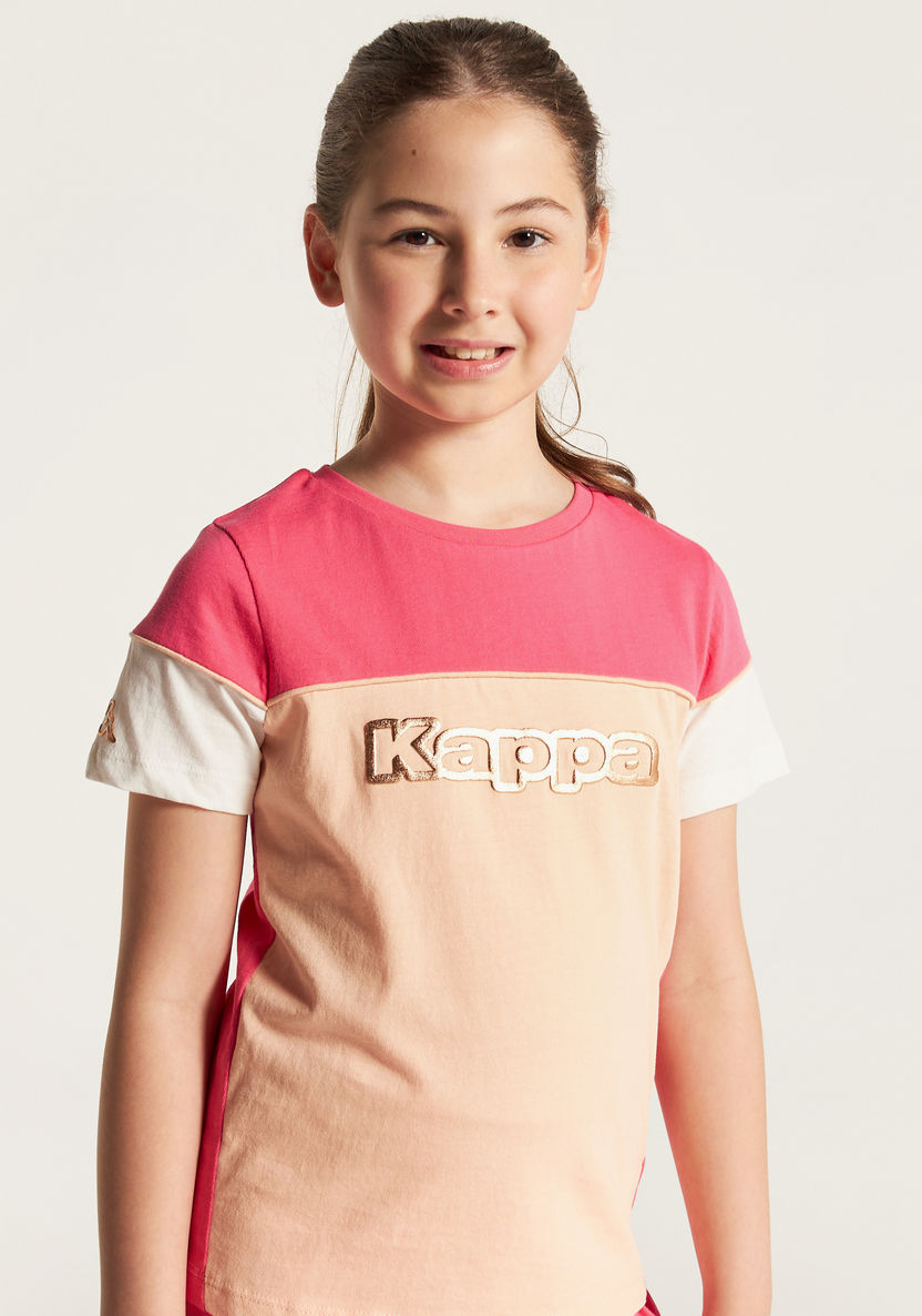 Kappa Printed T-shirt with Crew Neck and Short Sleeves-T Shirts-image-2