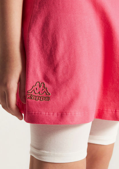 Kappa Logo Print Skirt with Elasticated Waistband-Skirts-image-3