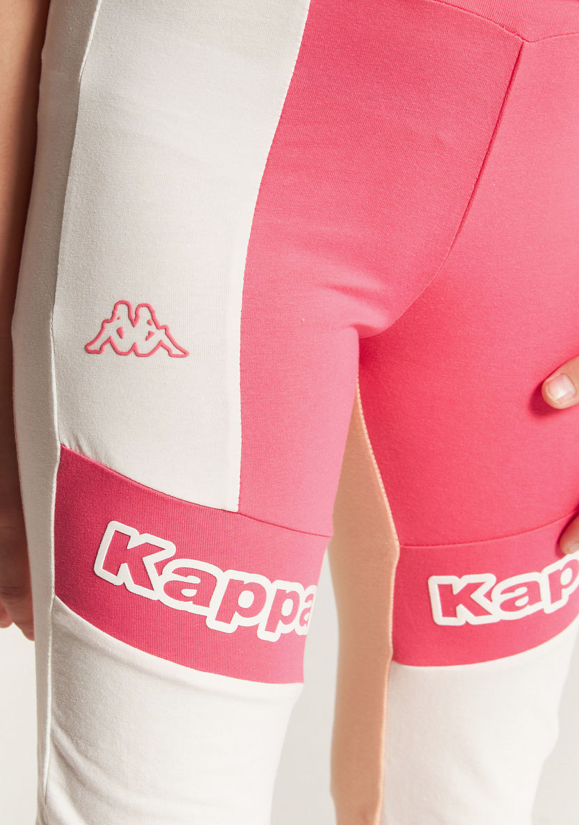 Kappa Printed Leggings with Elasticised Waistband-Leggings-image-2