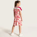 Kappa Embossed A-line Dress with Short Sleeves and Round Neck-Dresses-thumbnailMobile-3