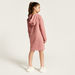 Kappa Logo Print Sweat Dress with Hood and Snap Buttons-Dresses%2C Gowns and Frocks-thumbnailMobile-4