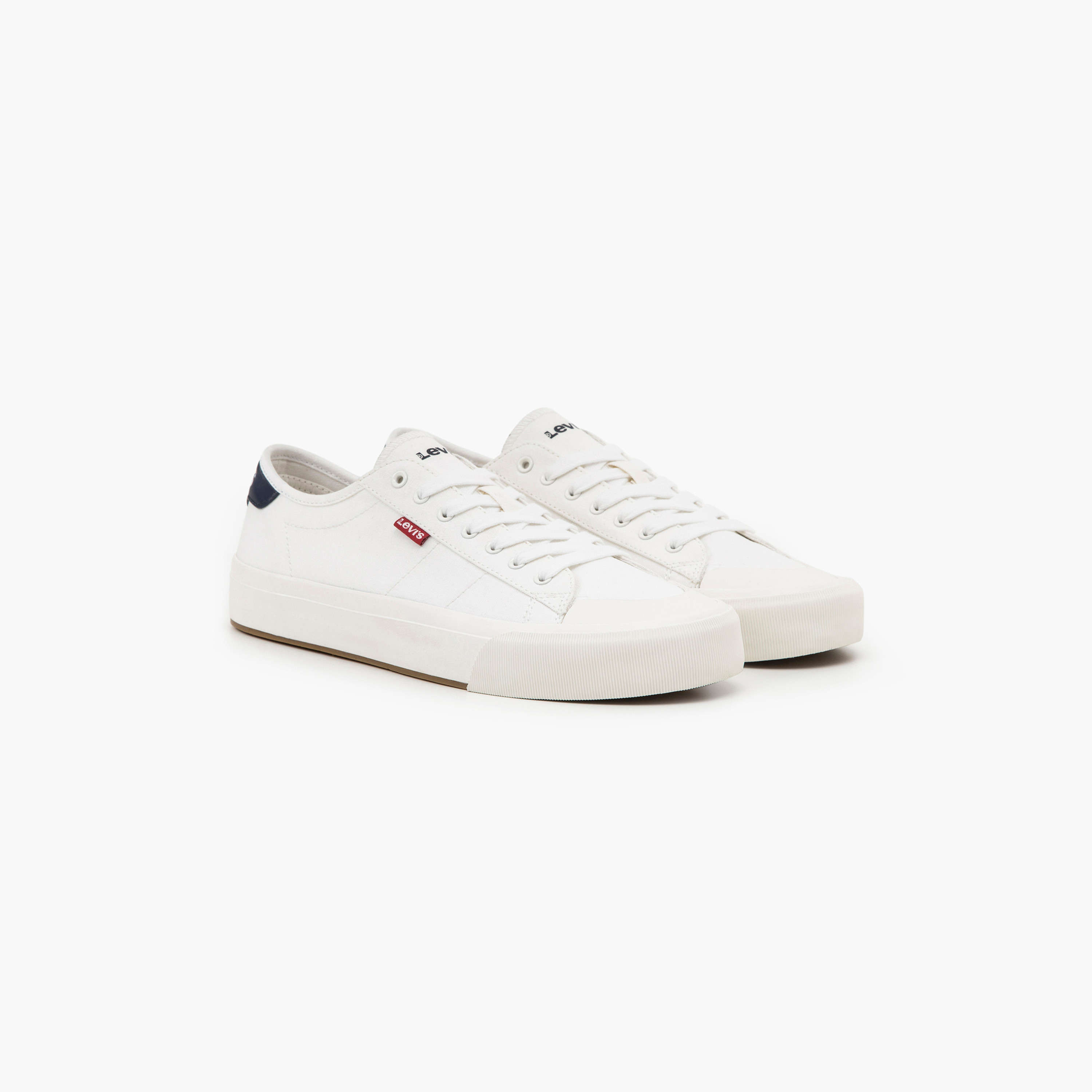 Levis white canvas store shoes