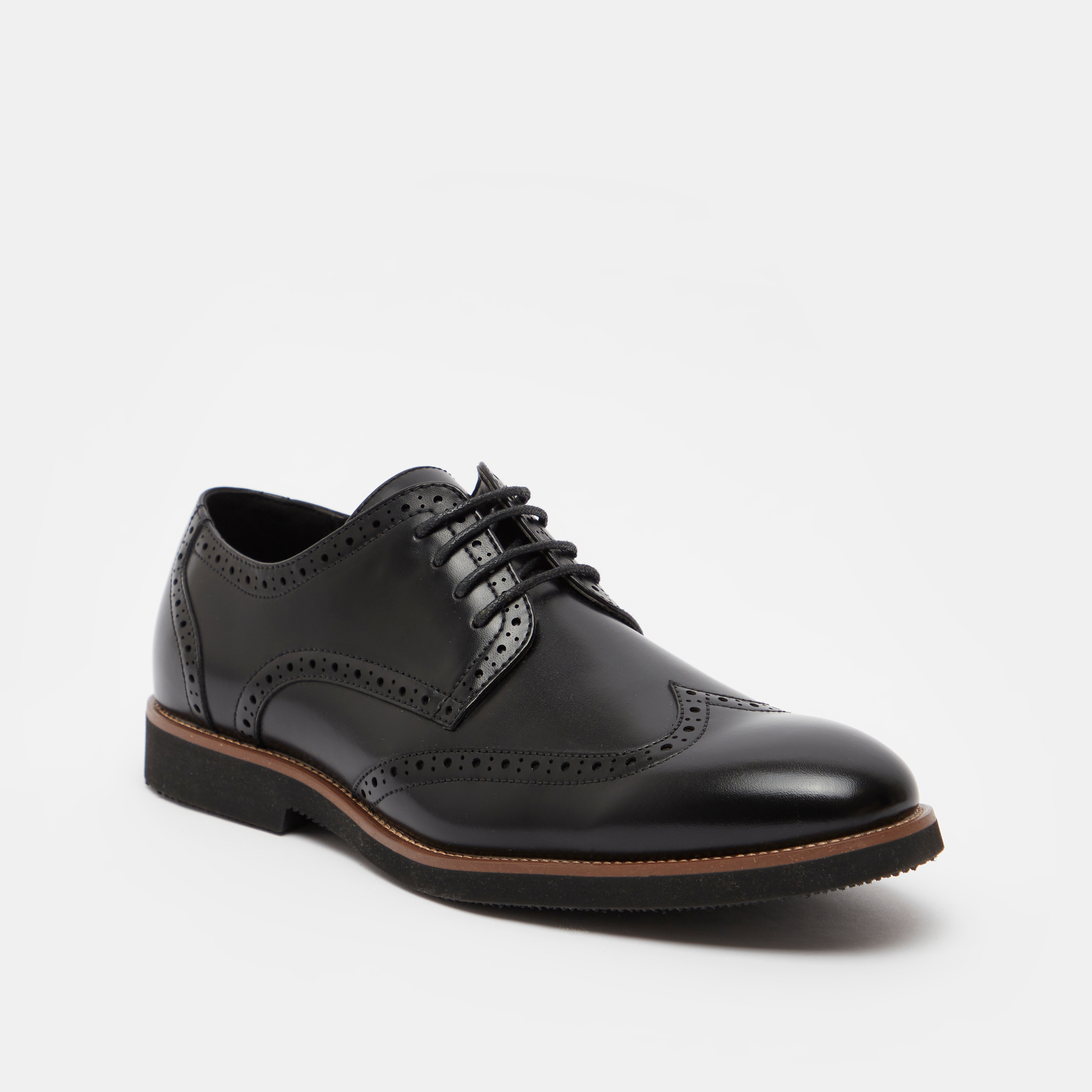 Textured Lace-Up Brogue Shoes-men-shoes-formalshoes-image-2