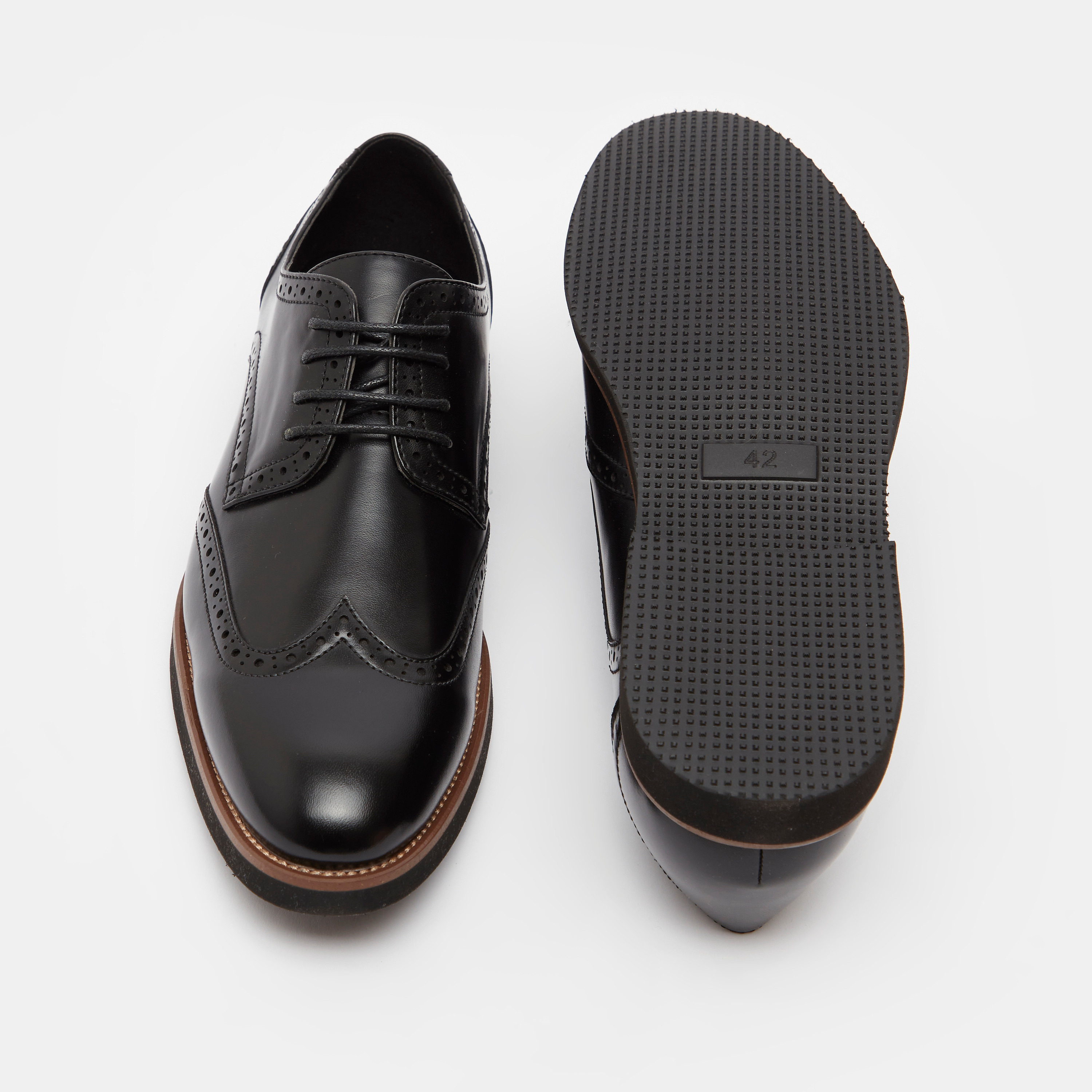 Textured Lace-Up Brogue Shoes-men-shoes-formalshoes-image-5