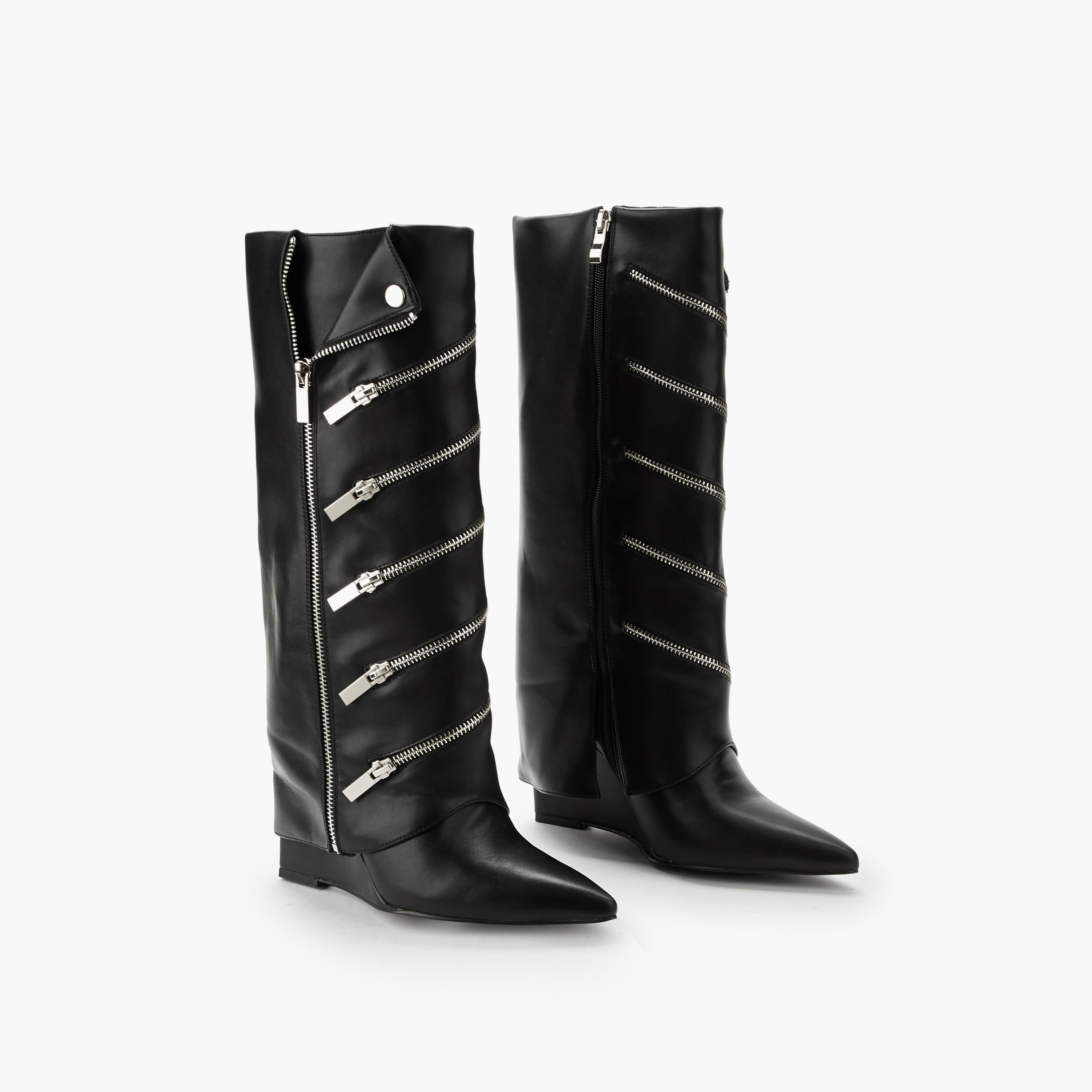 Celeste Women Zip Closure High Shaft Boots-women-shoes-boots-image-1