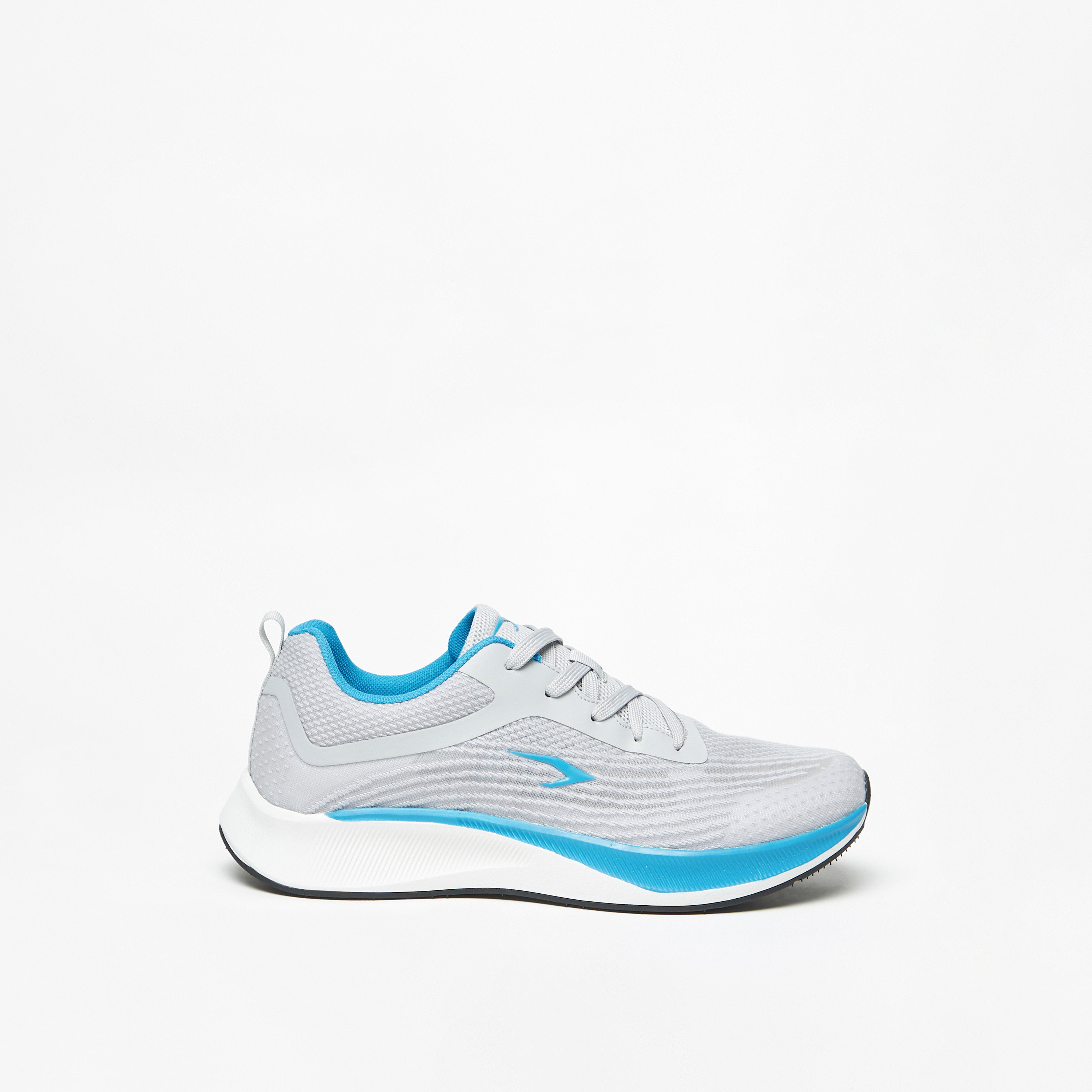 Dash Textured Lightweight Sports Shoes with Lace Up Closure