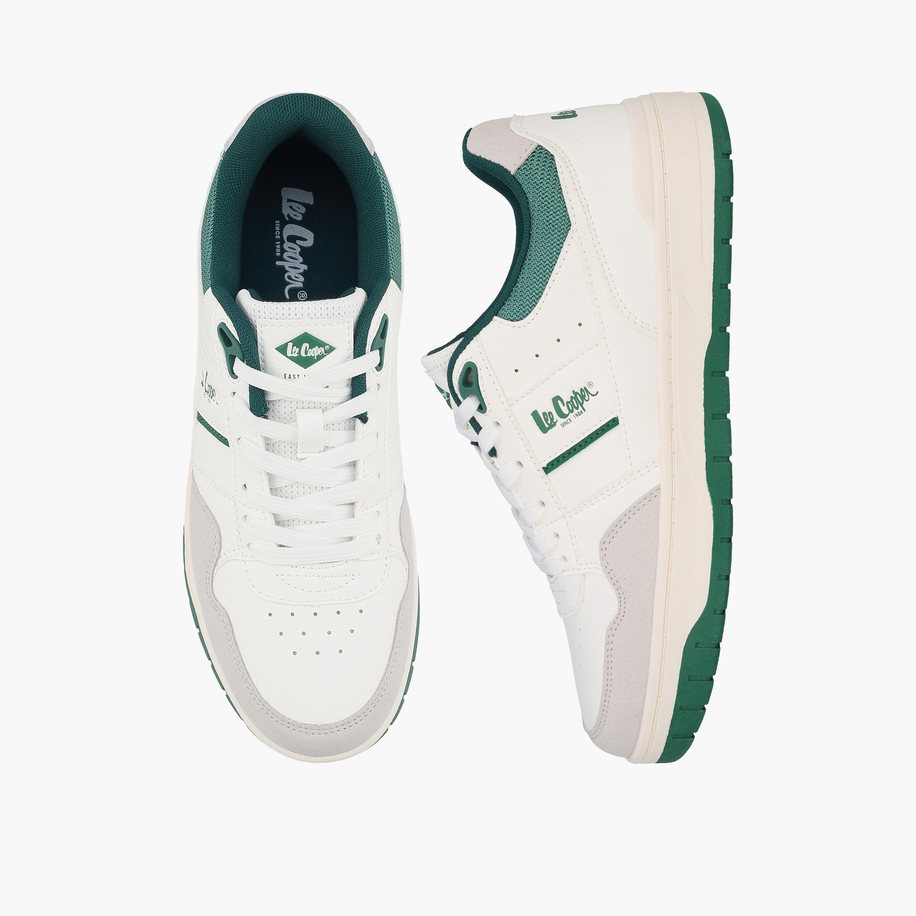 حذاء سنيكرز كاحل برباط وألواح من لي كوبر-men-shoes-sneakers-image-1