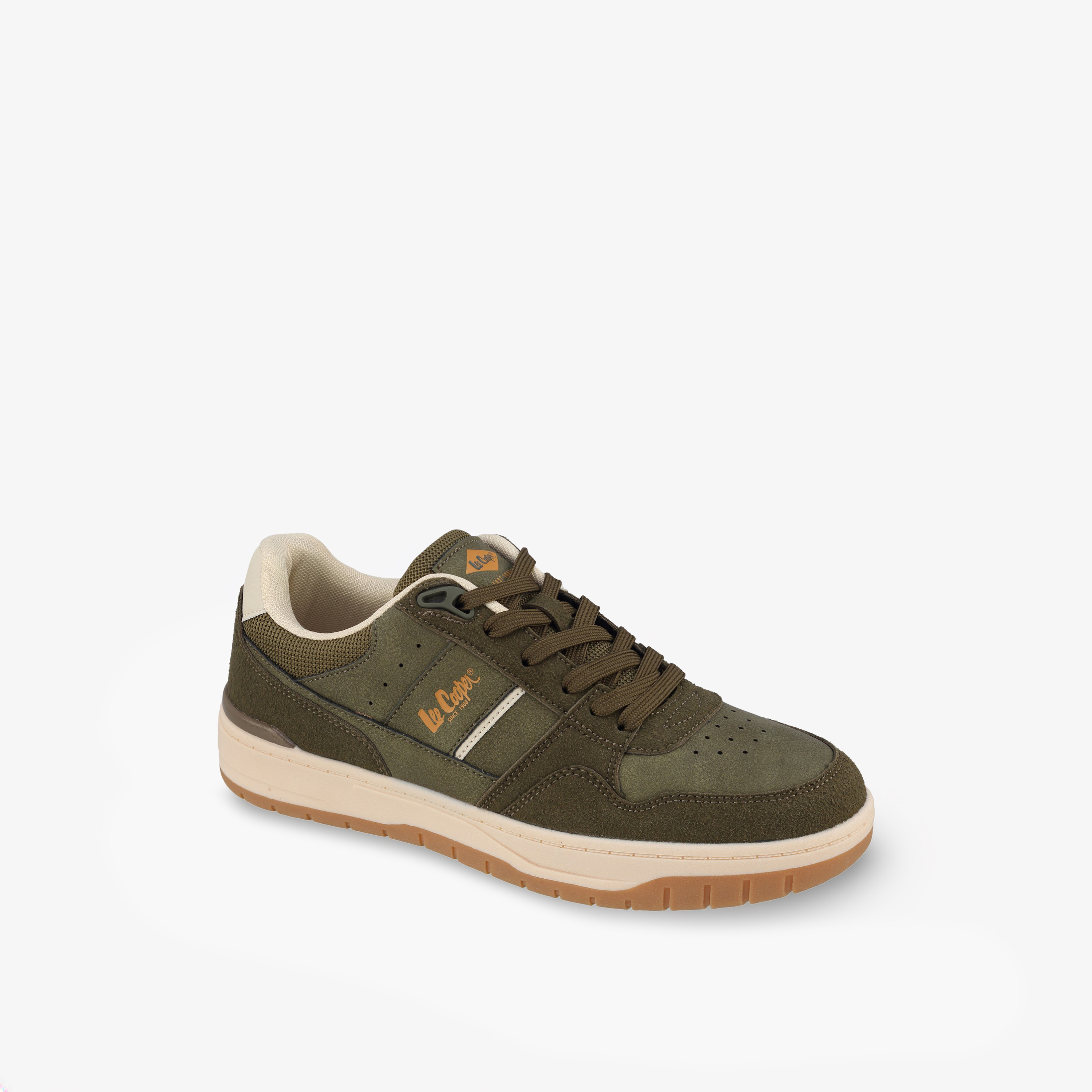Lee Cooper Panelled Lace-Up Ankle Sneakers-men-shoes-sneakers-image-2