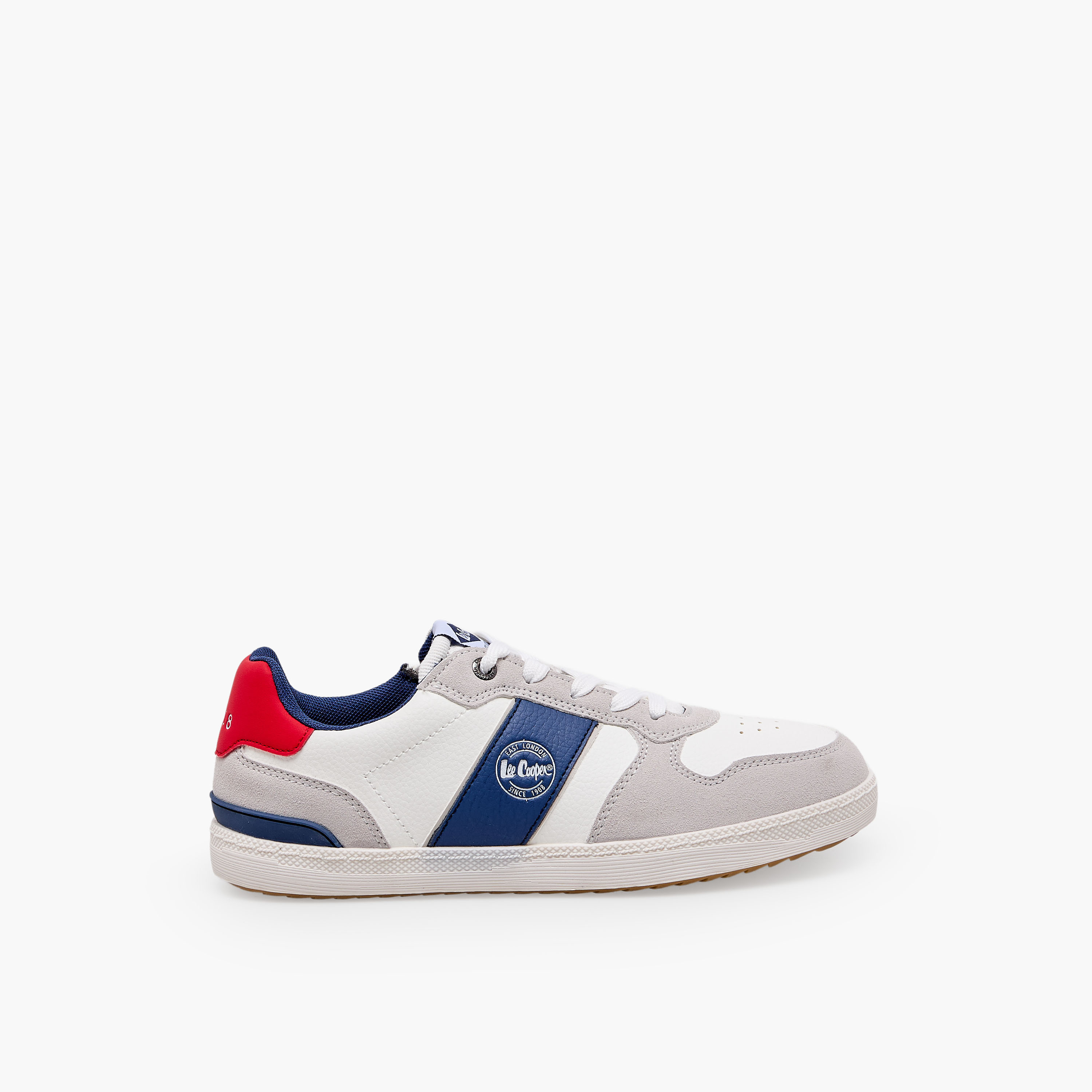 Lee Cooper Boys Panelled Lace-Up Sneakers-boys-shoes-sneakers-image-3
