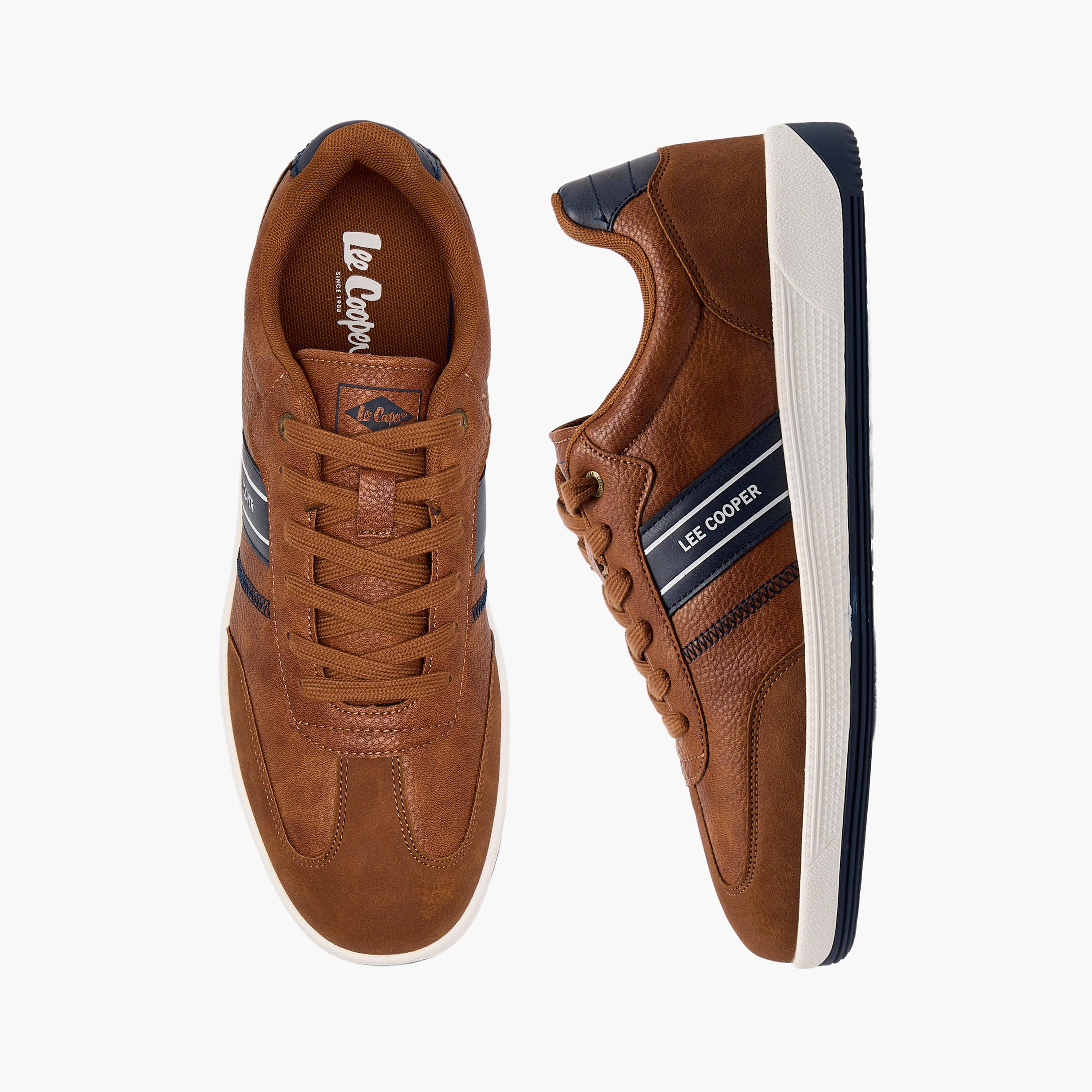 حذاء سنيكرز برقبة كاحل برباط للرجال من لي كوبر-men-shoes-sneakers-image-1