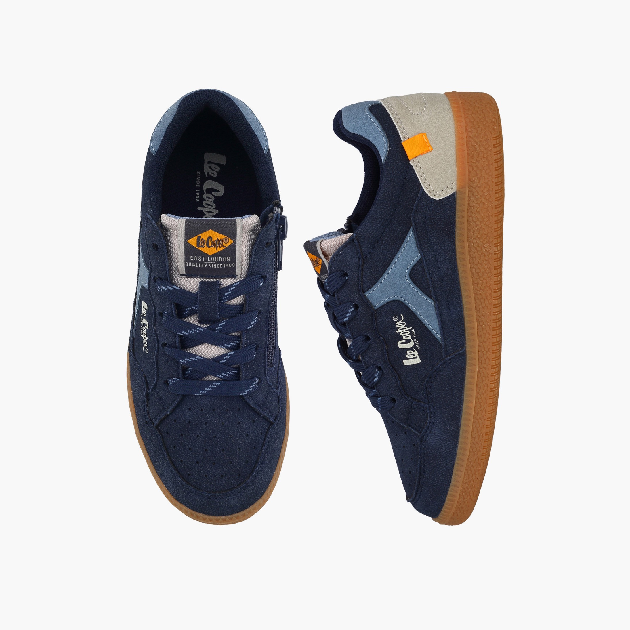 حذاء سنيكرز للكاحل برباط للأولاد من لي كوبر-boys-shoes-sneakers-image-1