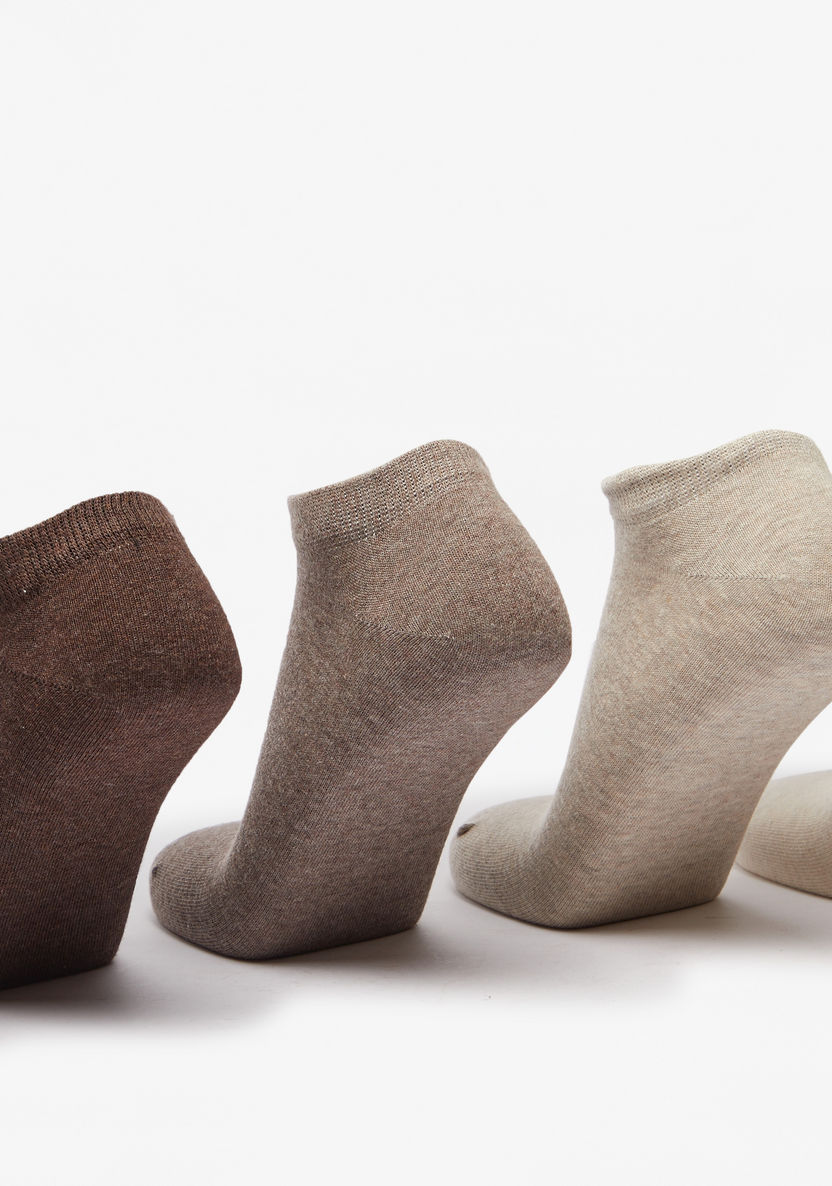 Duchini Textured Ankle Length Socks - Set of 5-Men%27s Socks-image-1