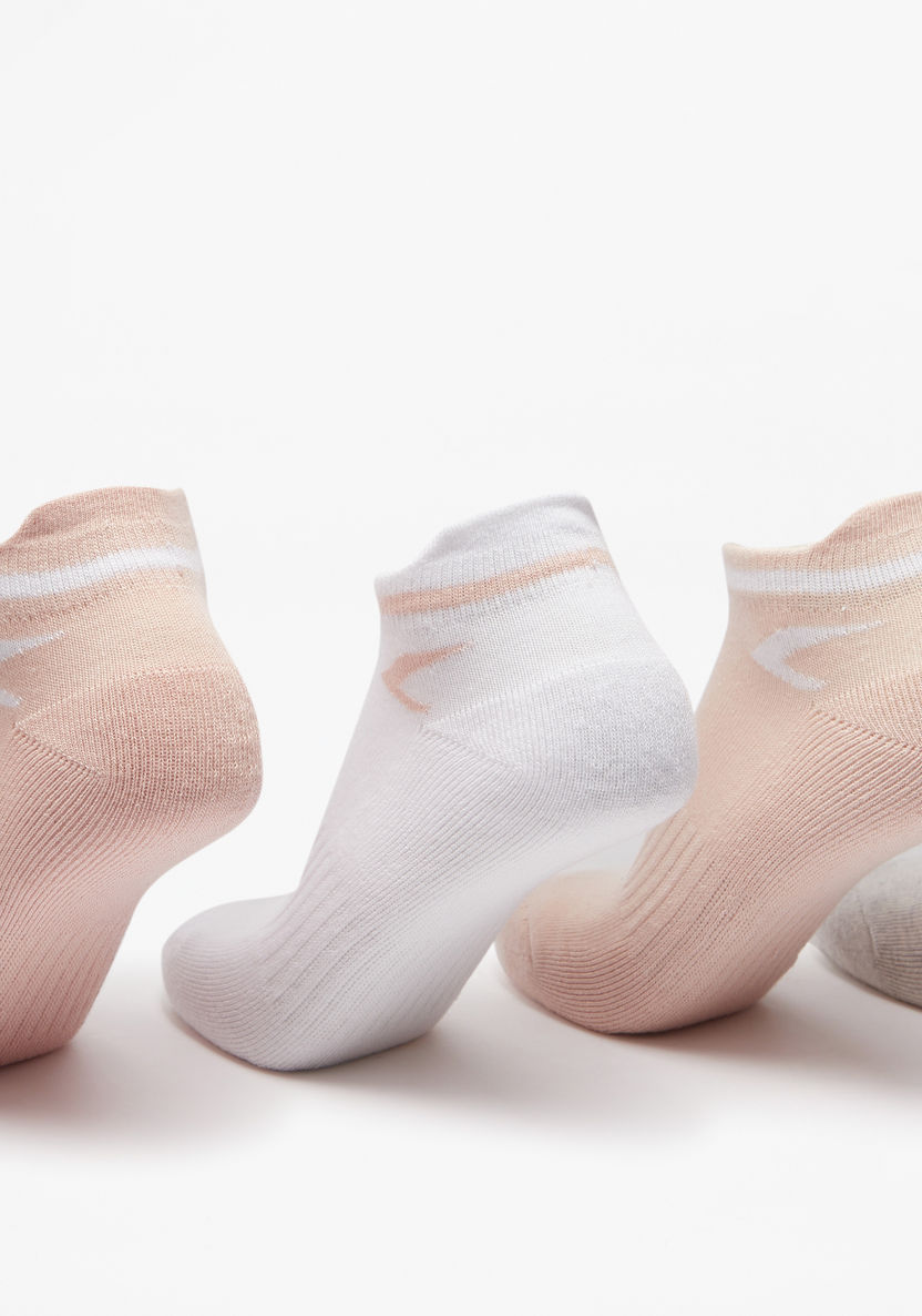Dash Textured Ankle Length Socks - Set of 5-Girl%27s Socks & Tights-image-1