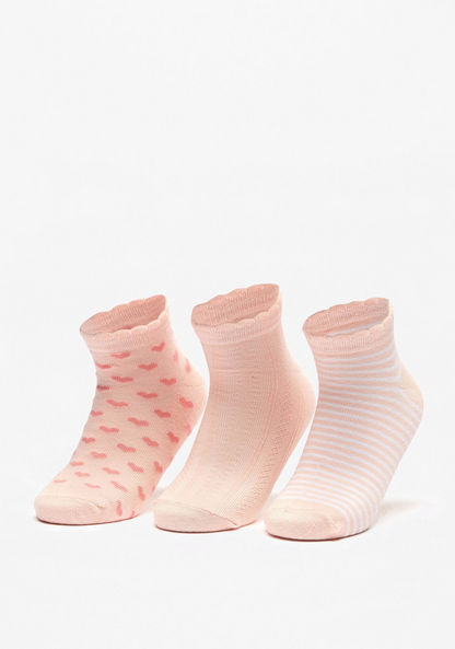 Assorted Ankle Length Socks - Set of 3-Girl%27s Socks & Tights-image-0