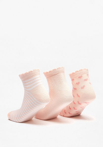 Assorted Ankle Length Socks - Set of 3-Girl%27s Socks & Tights-image-2